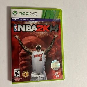 Nba2k14 Xbox 360 game with Lebeon James #6 artwork
